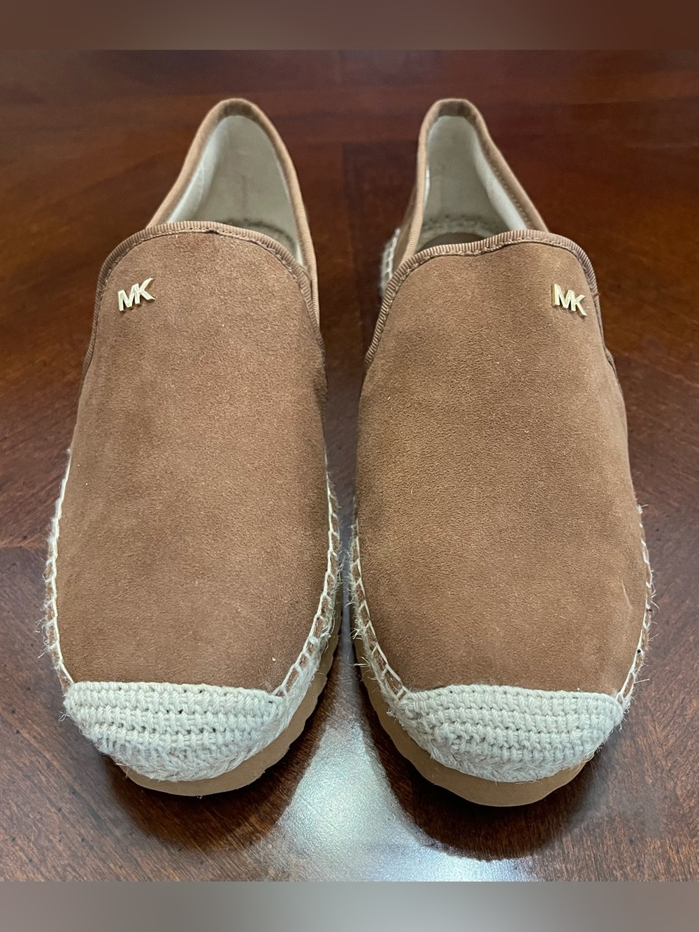 Michael Kors Women's Chestnut Suede Espadrille Slip-Ons